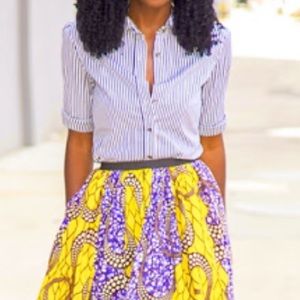 Ralph Lauren Striped Button Down Shirt Size 8